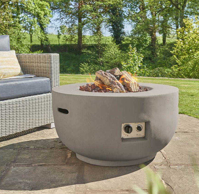 Grey Bowl Firepit Cocoon