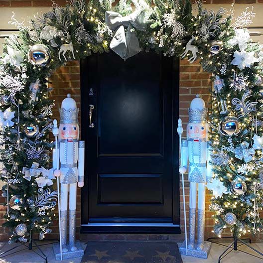 Front Door Christmas Decoration Ideas Archives Elements Home And Garden - Arch Decoration Ideas In Home