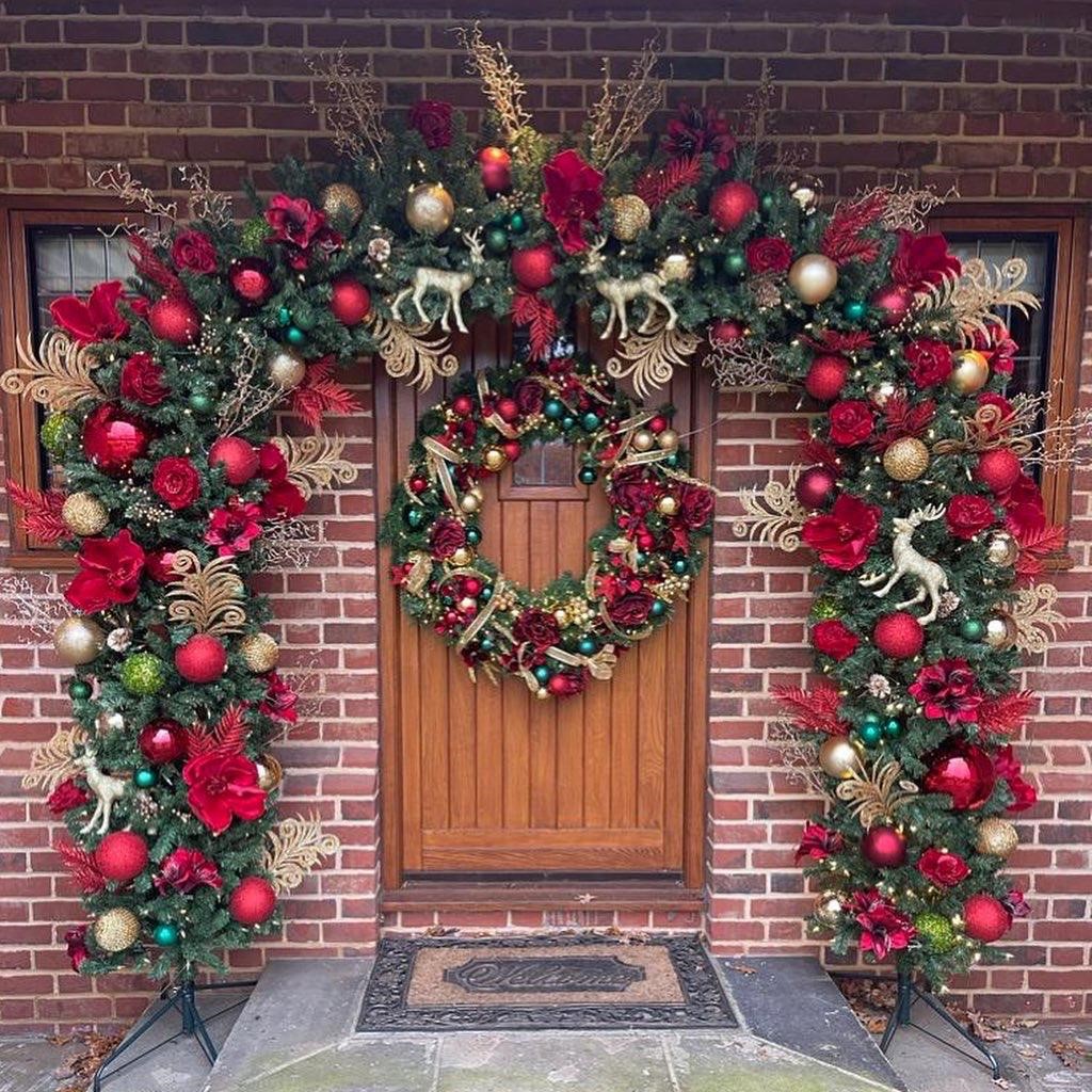 Red, green and gold Christmas decorations Red, green and gold Christmas decorations